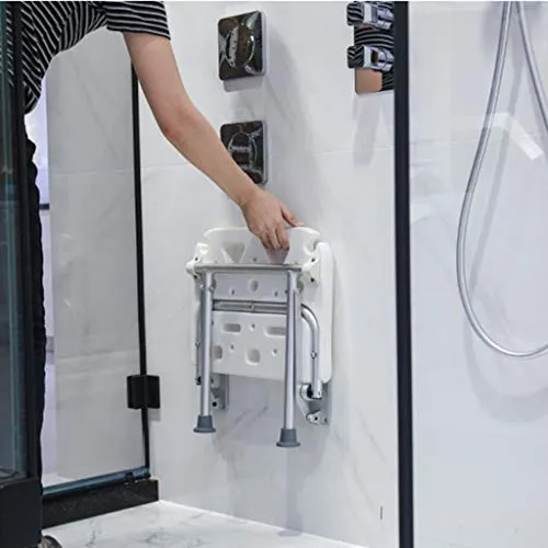 Sgabello da Doccia Parete Doccia Camera Pieghevole Sgabello Bagno Donna Incinta Doccia Sgabello Anziani Antiscivolo Doccia...