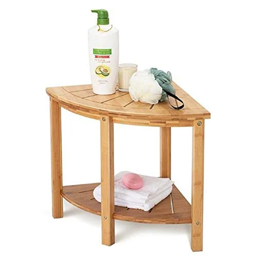 Sgabelli CJC Doccia Panca Doccia Ad Angolo con Ripiano, Sedile Angolare per Doccia, Bath Spa Panchina del Bagno Tavoli Ang...
