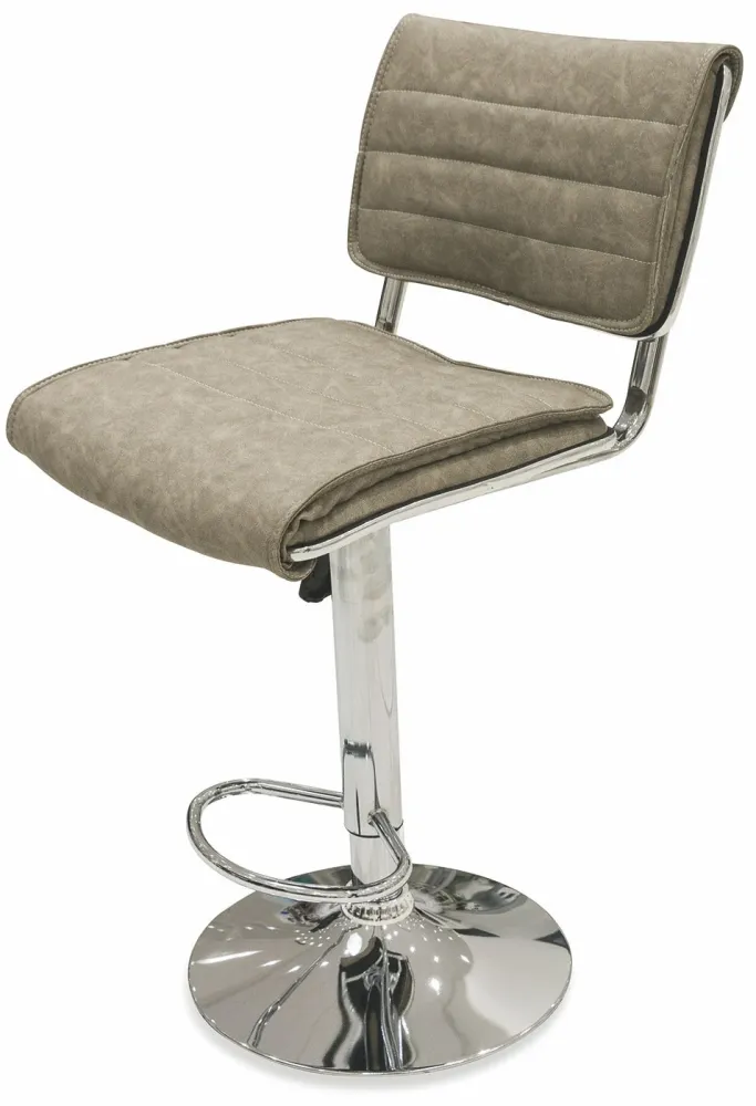 Sgabello 91x44x51 cm Similpelle Soriani Tortora