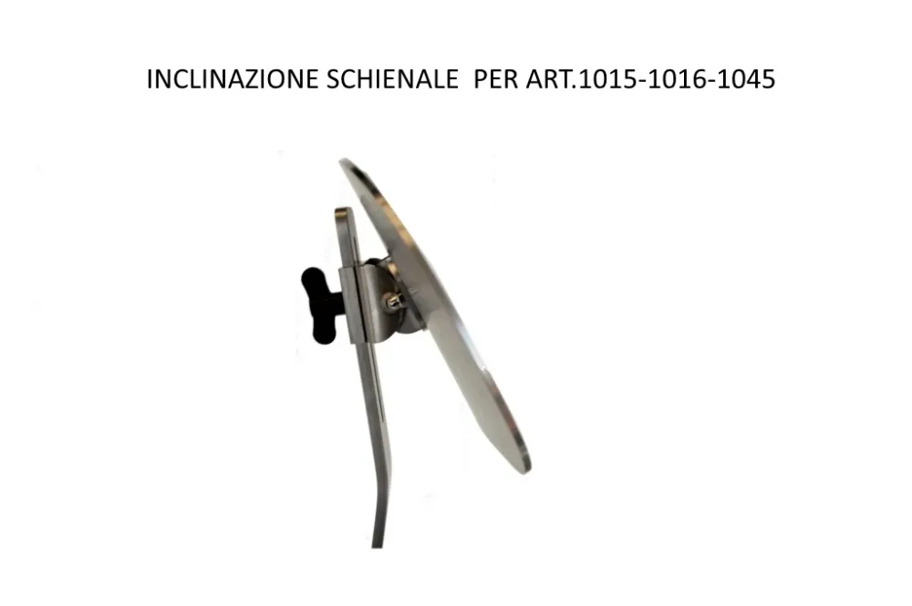 Sgabello acciaio Inox con schienale