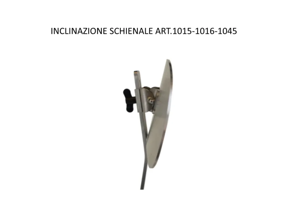 Sgabello acciaio Inox con schienale
