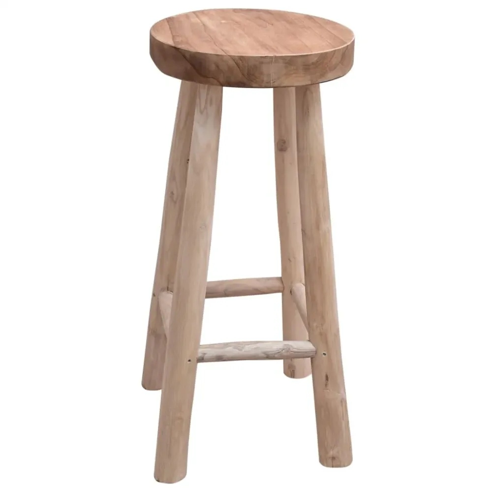 Sgabello alto bar legno teak