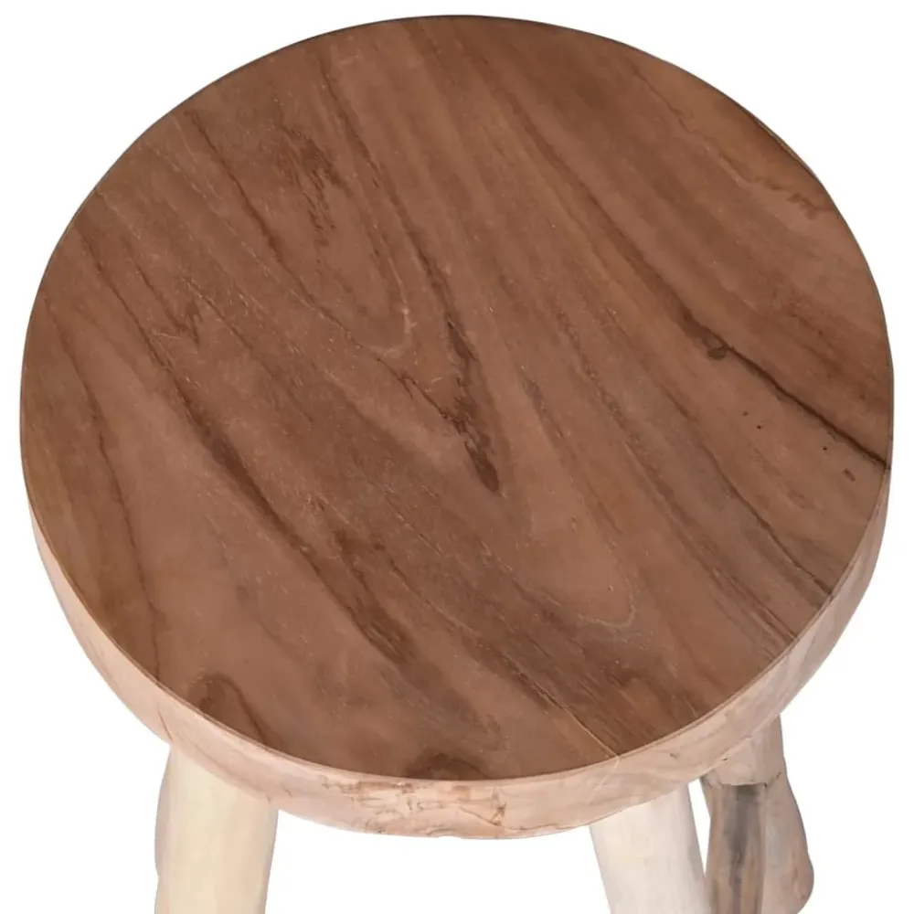 Sgabello alto bar legno teak
