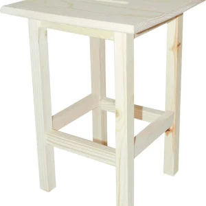 SGABELLO 'ALTO' cm 30 x 30 x h 45 - legno chiaro