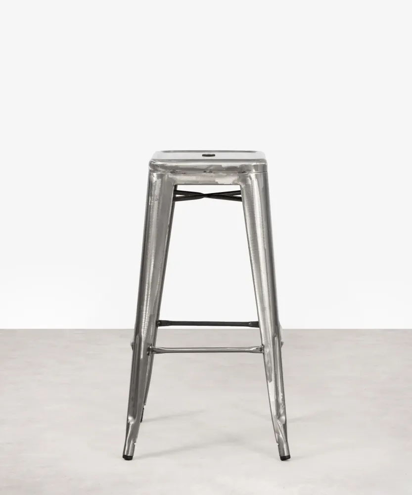 Sgabello alto metallo Tolik - Polished Edition
