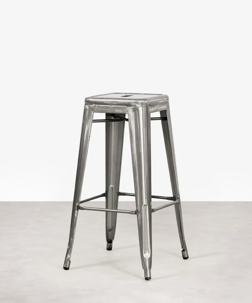 Sgabello alto metallo Tolik - Polished Edition