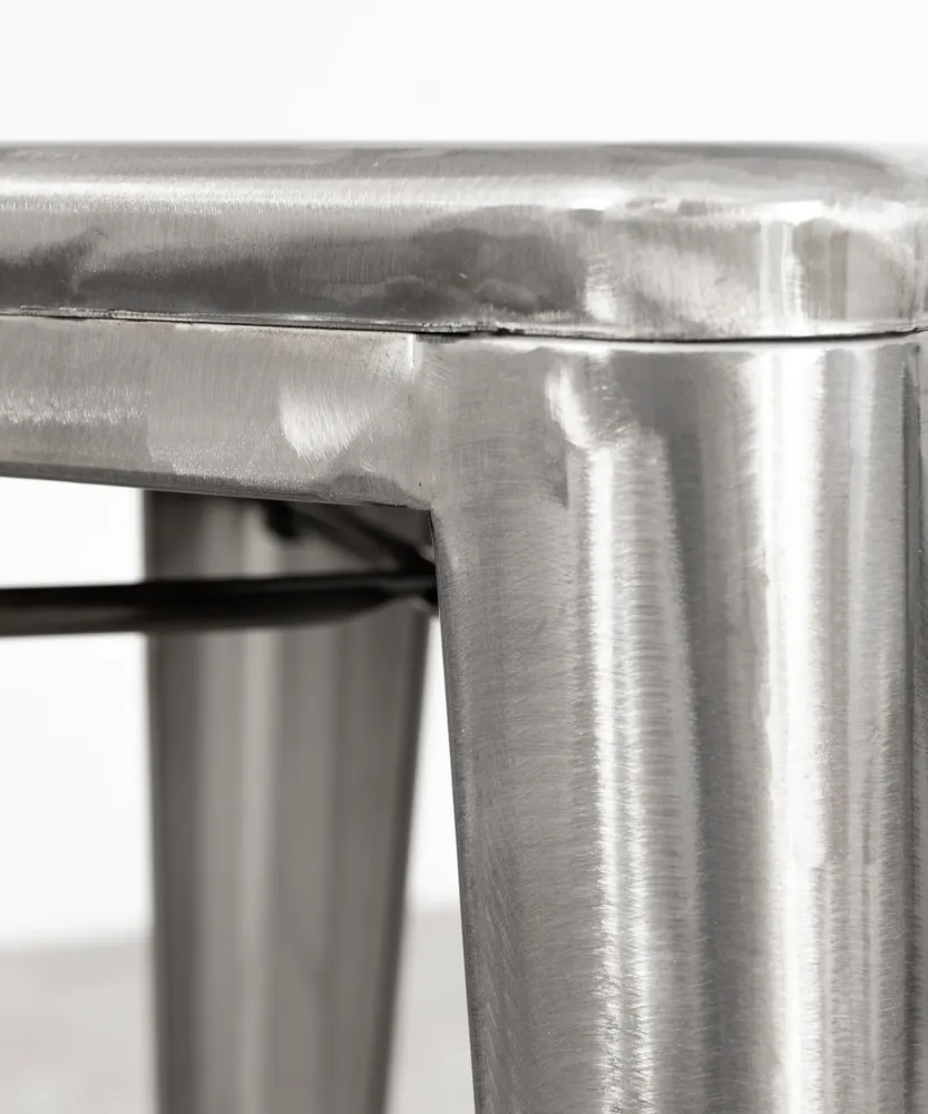 Sgabello alto metallo Tolik - Polished Edition