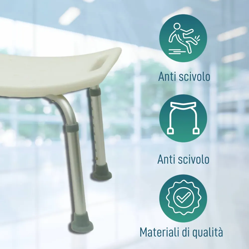 Sgabello da Bagno Antiscivolo