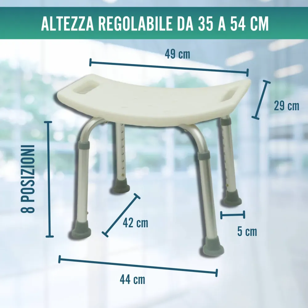 Sgabello da Bagno Antiscivolo
