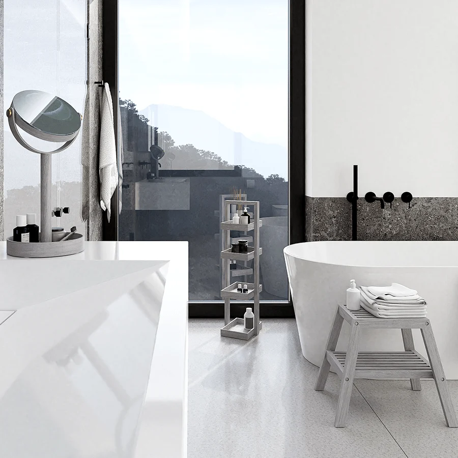 SGABELLO DA BAGNO DOGHE NATURALE OYSTER