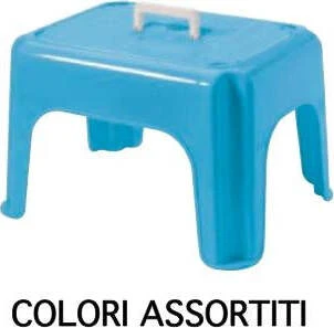 Sgabello bagno Tontarelli 8101194 DUMBO STOOL Impilabile con Manico As