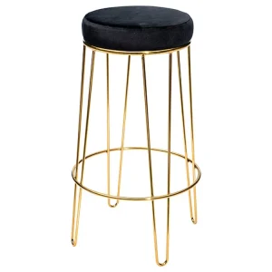 Sgabello bar 40x41x71cm nero 6166115