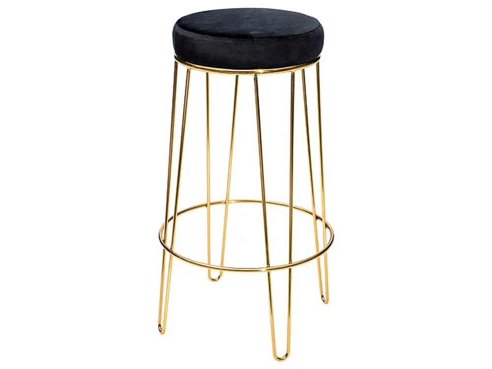 Sgabello bar 40x41x71cm nero 6166115