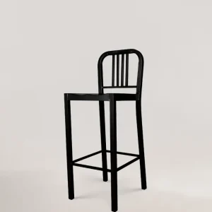 Sgabello da bar blu scuro nero