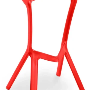 Sgabello da Bar Casa Cucina Polipropilene Vandi Rosso