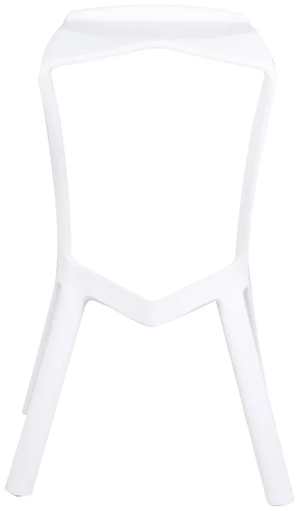 Sgabello da Bar Casa Cucina Polipropilene Vandi Bianco