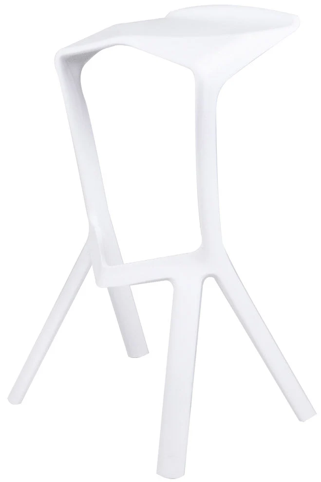 Sgabello da Bar Casa Cucina Polipropilene Vandi Bianco