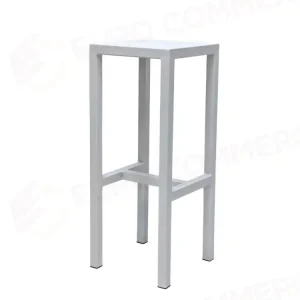 SGABELLO BAR FISSO METALLO NEW ELMA BIANCO CM30X30H75 - 6473350000 - VACCHETTI