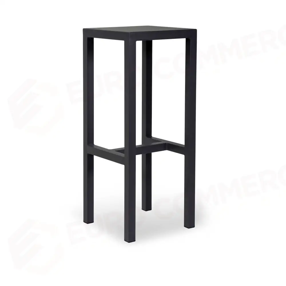 SGABELLO BAR FISSO METALLO NEW ELMA ANTRACITE CM30X30H75 - 6473340000 - VACCHETTI