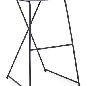 SGABELLO BAR KINSLEY VELLUTO GRIGIO QUANTITÀ 2
