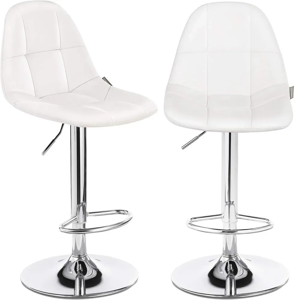 Sgabello Bar kit 2pz Altezza Regolabile Seduta Ergonomica Girevole 360°