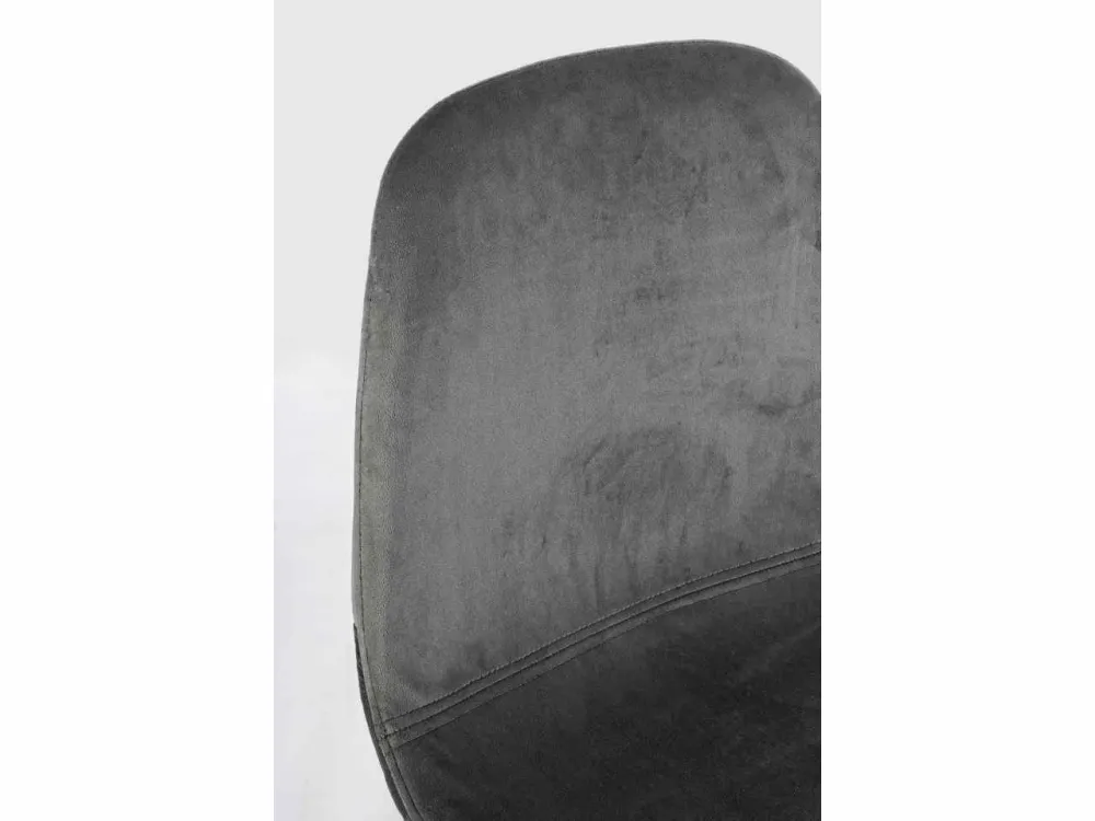 Sgabello bar linea irelia velluto grigio scuro
