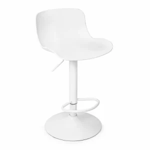 Sgabello bar linea missouri colore bianco