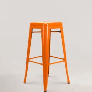 Sgabello da bar metallo lix arancione