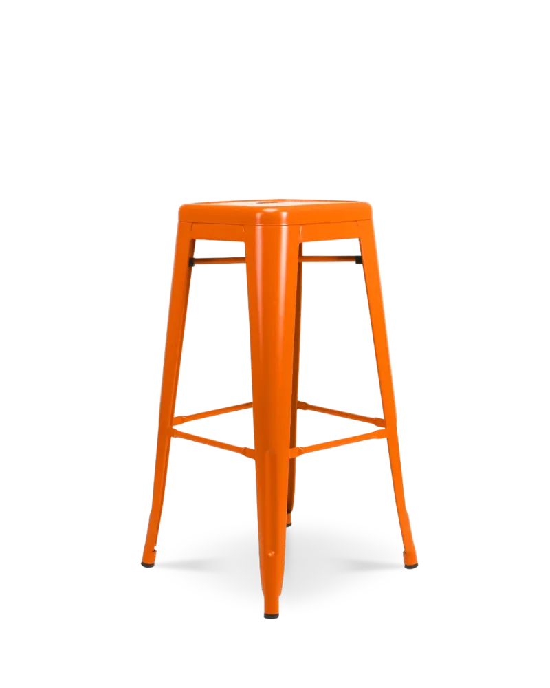 Sgabello da bar metallo lix arancione