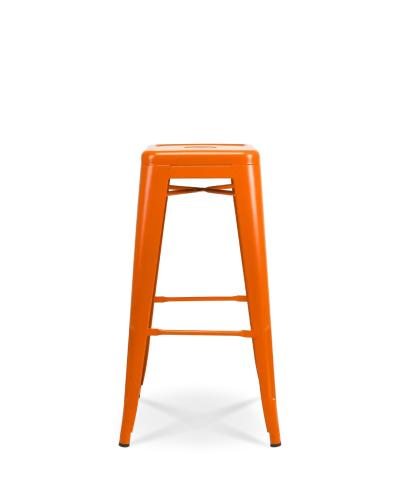 Sgabello da bar metallo lix arancione