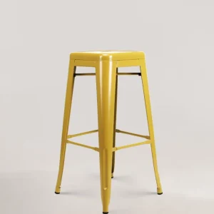 Sgabello da bar metallo lix giallo