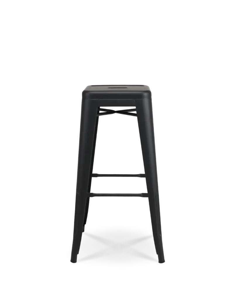 Sgabello da bar metallo Lix nero