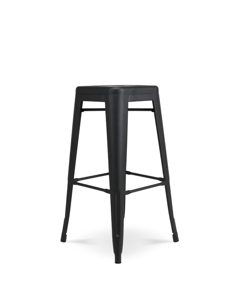 Sgabello da bar metallo Lix nero