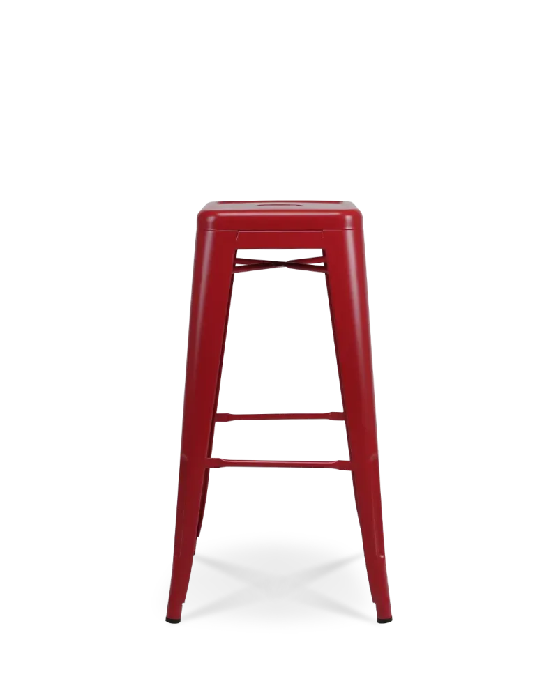 Sgabello da bar metallo Lix rosso