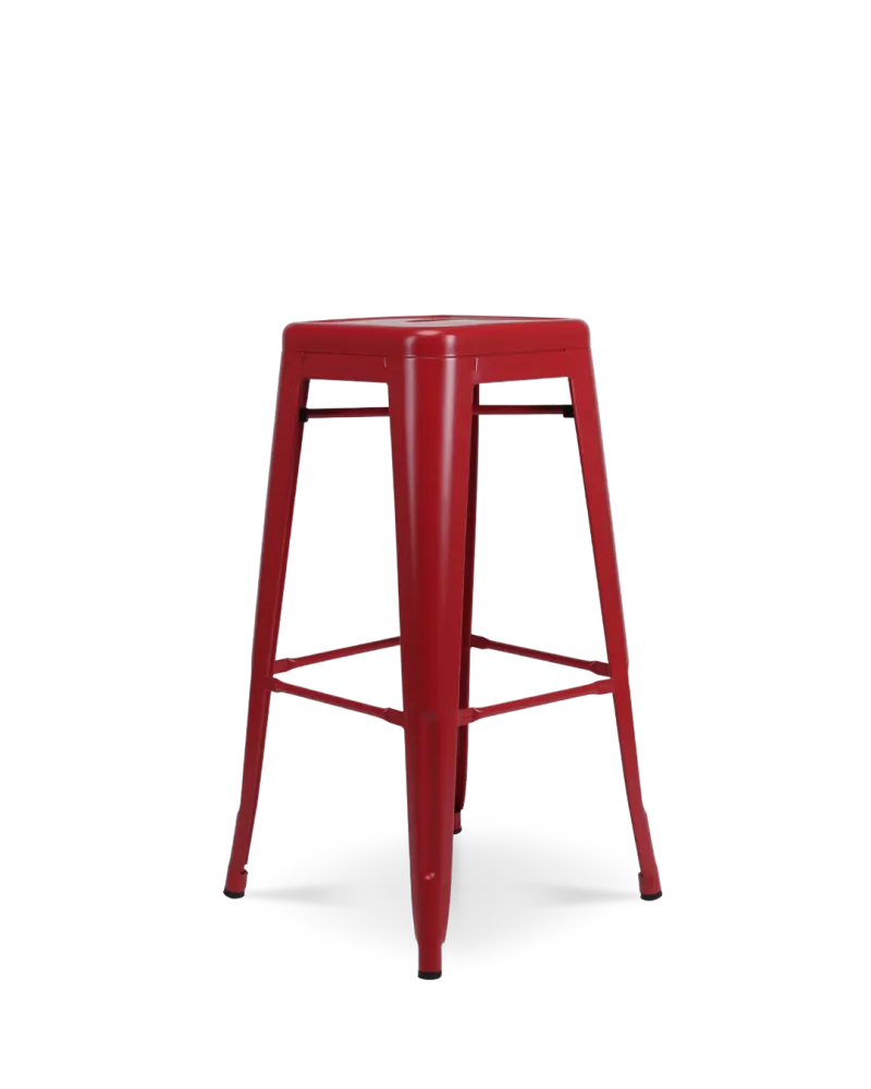 Sgabello da bar metallo Lix rosso