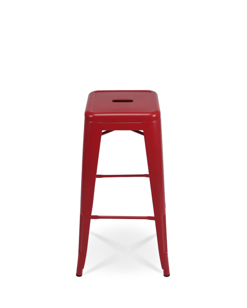 Sgabello da bar metallo Lix rosso