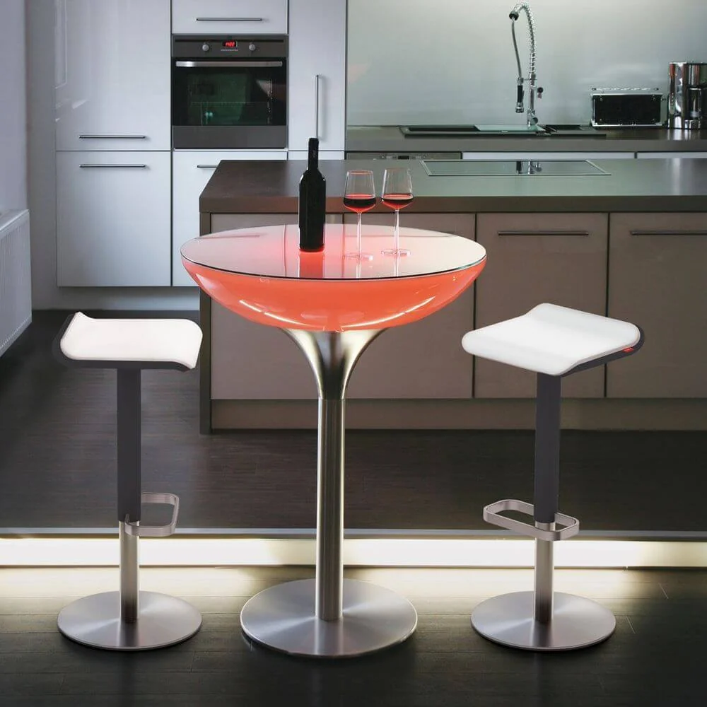 Sgabello da bar Moree Ed regolabile altezza antracite