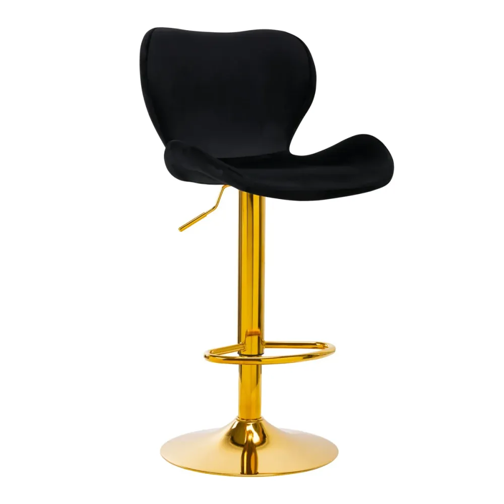 SGABELLO DA BAR QS-B15 VELLUTO NERO