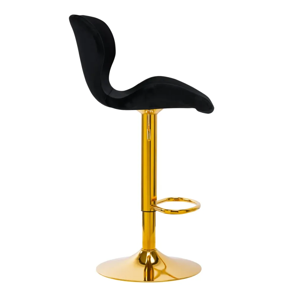 SGABELLO DA BAR QS-B15 VELLUTO NERO