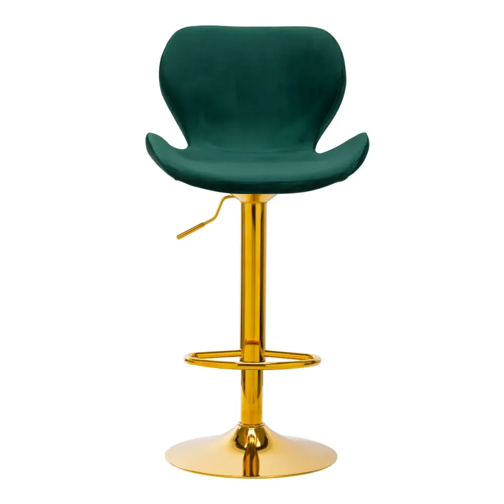 SGABELLO DA BAR QS-B15 VELLUTO VERDE