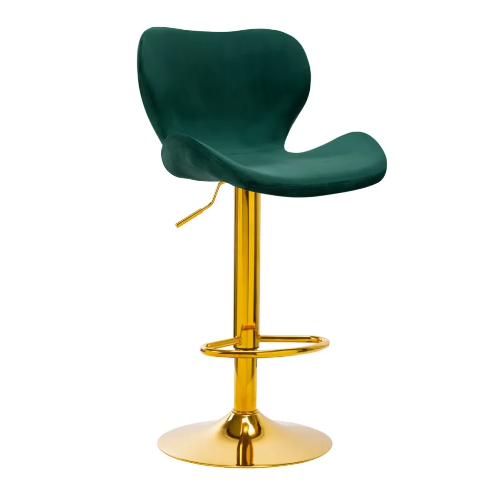 SGABELLO DA BAR QS-B15 VELLUTO VERDE
