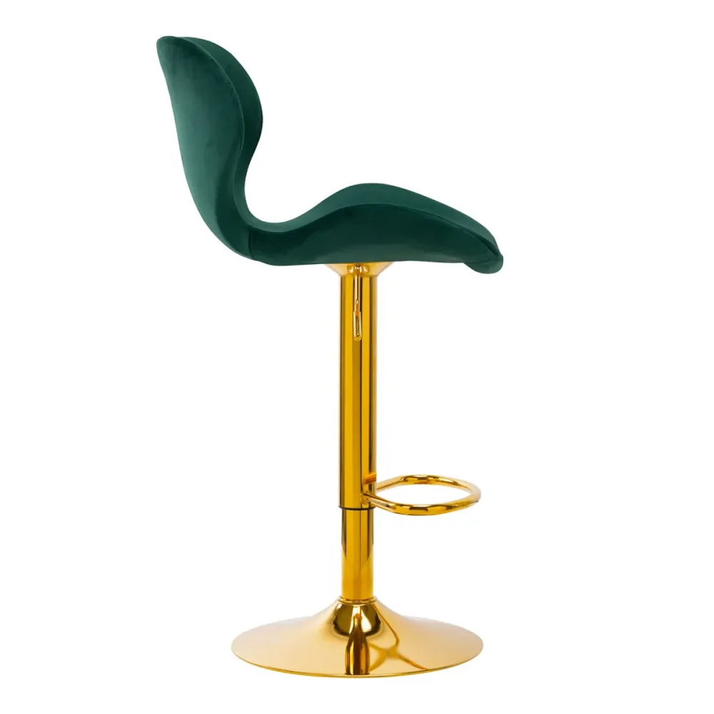 SGABELLO DA BAR QS-B15 VELLUTO VERDE