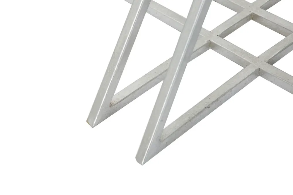 Sgabello basso design metallo e seduta tessuto nero cm Ø 40x50h