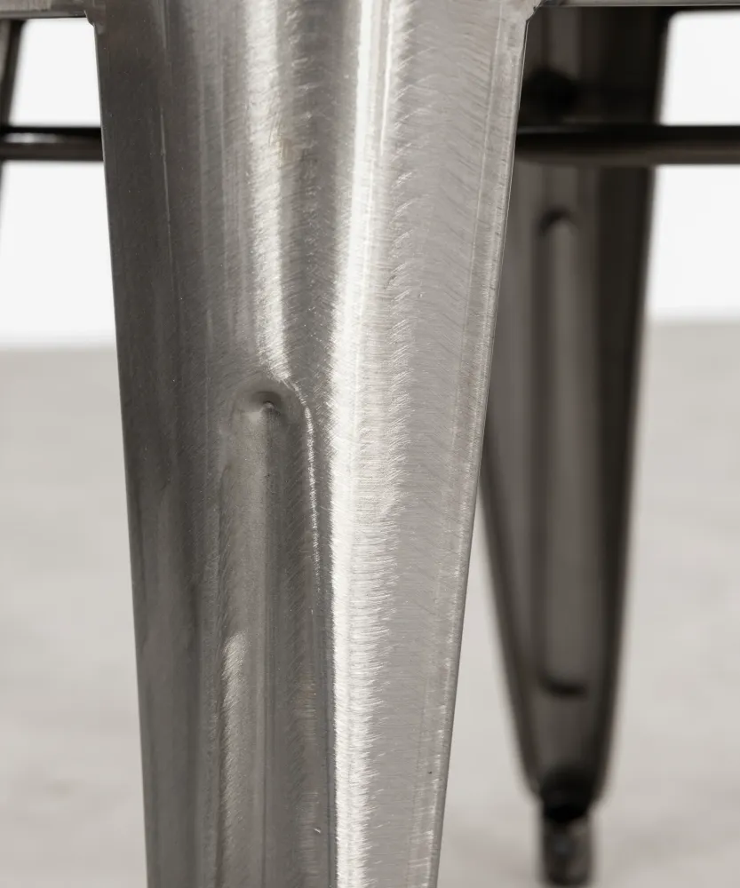 Sgabello basso metallo Tolik - Polished Edition