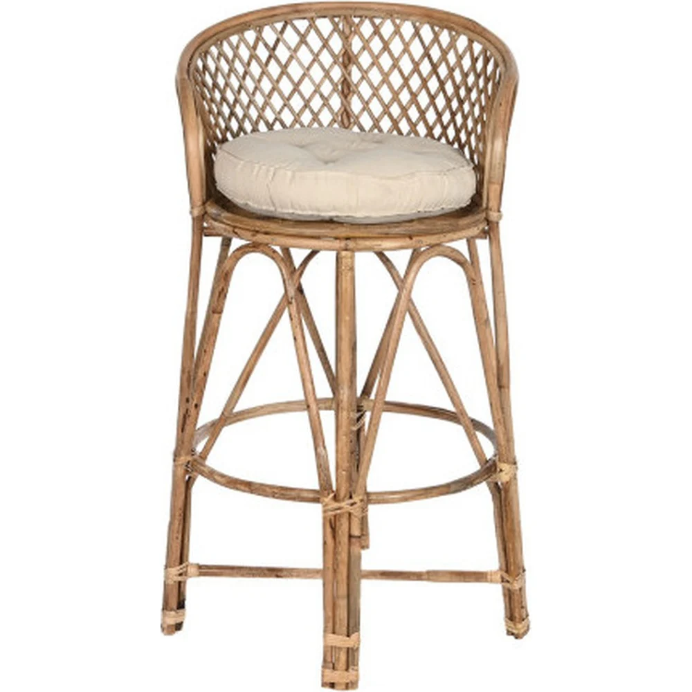 Sgabello Bistrot sedia alta rattan