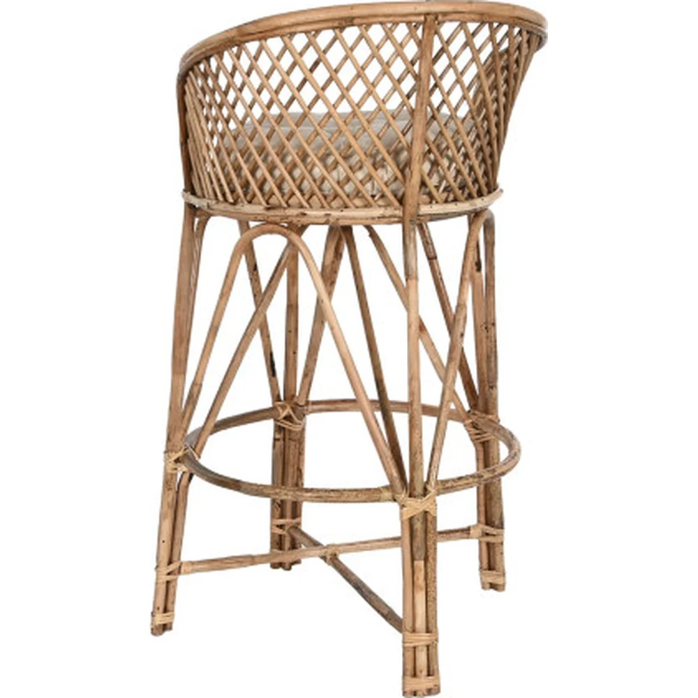 Sgabello Bistrot sedia alta rattan