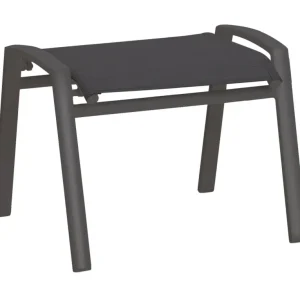 Sgabello Cavalese alluminio, verniciato polvere, tessuto antistrappo - antracite