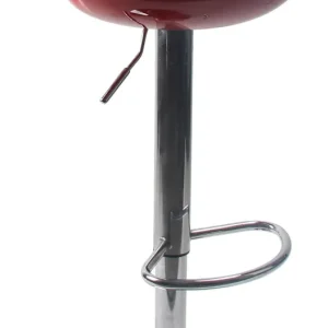 Sgabello con Alzata Gas e Seduta Girevole ABS Motti Seattle Rosso Lucido