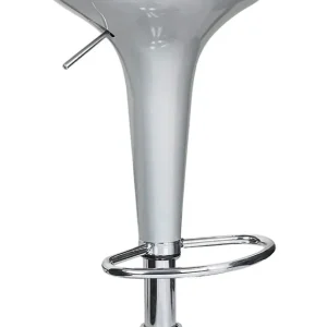 Sgabello con Alzata Gas e Seduta Girevole ABS Motti Boston Silver Lucido