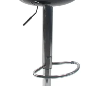 Sgabello con Alzata Gas e Seduta Girevole ABS Motti Seattle Nero Lucido
